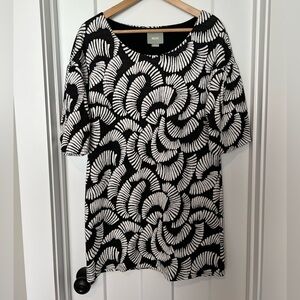Maeve Anthropologie: Black & White Dress: Size S